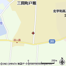 愛媛県宇和島市三間町戸雁486周辺の地図