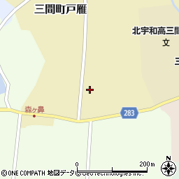 愛媛県宇和島市三間町戸雁534周辺の地図