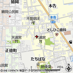 佐賀県小城市本告1135周辺の地図