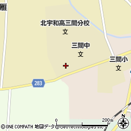 愛媛県宇和島市三間町戸雁765周辺の地図