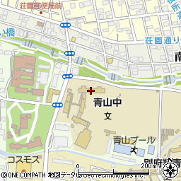 別府市立青山中学校周辺の地図