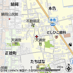 佐賀県小城市本告1120-38周辺の地図