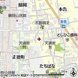 佐賀県小城市本告1141-3周辺の地図