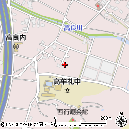 福岡県久留米市高良内町2556-25周辺の地図