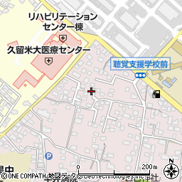 福岡県久留米市高良内町2890-9周辺の地図