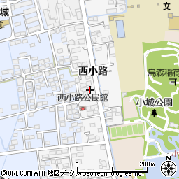 佐賀県小城市西小路214周辺の地図