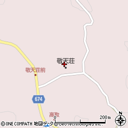 敬天荘周辺の地図