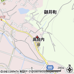 福岡県久留米市高良内町1223周辺の地図
