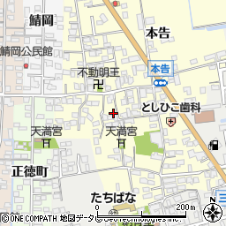 佐賀県小城市本告1120-36周辺の地図