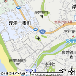 中道寺周辺の地図