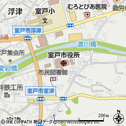 高知県室戸市周辺の地図