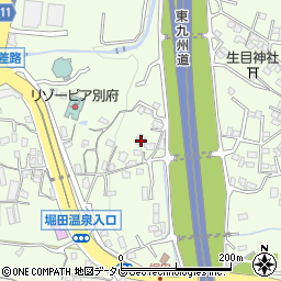 大分県別府市堀田7組周辺の地図