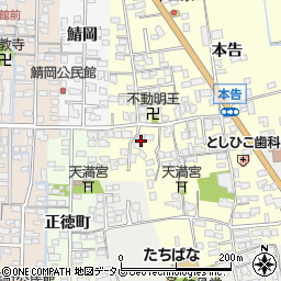佐賀県小城市本告1141-7周辺の地図
