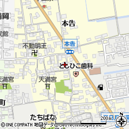 佐賀県小城市本告1120-23周辺の地図