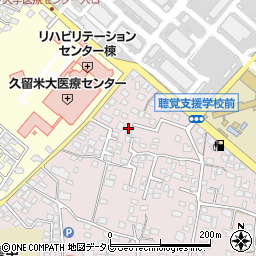 福岡県久留米市高良内町2892周辺の地図