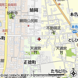 佐賀県小城市本告1162周辺の地図