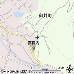 福岡県久留米市高良内町1221周辺の地図