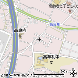 福岡県久留米市高良内町2556-12周辺の地図