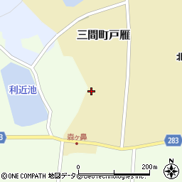 愛媛県宇和島市三間町戸雁周辺の地図