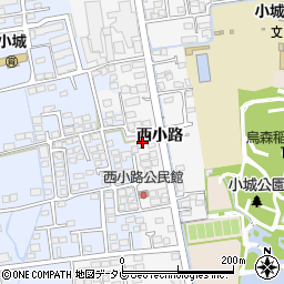佐賀県小城市西小路216周辺の地図