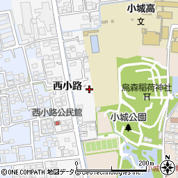 佐賀県小城市西小路215周辺の地図