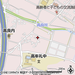 福岡県久留米市高良内町2556-7周辺の地図