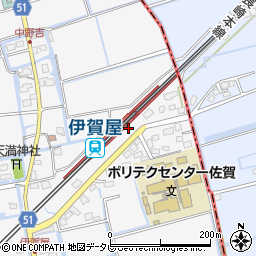 佐賀県佐賀市周辺の地図
