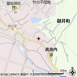福岡県久留米市高良内町1206周辺の地図