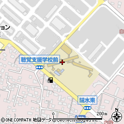福岡県立久留米聴覚特別支援学校周辺の地図