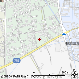 福岡県久留米市津福本町1688-136周辺の地図