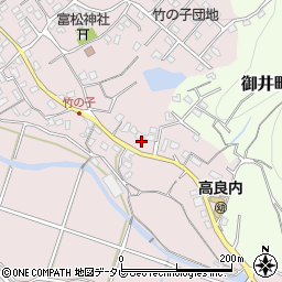 福岡県久留米市高良内町1194-7周辺の地図