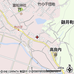 福岡県久留米市高良内町1197周辺の地図