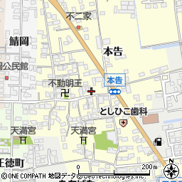 佐賀県小城市本告893-2周辺の地図
