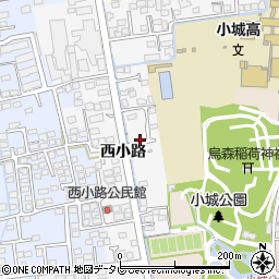 佐賀県小城市西小路217周辺の地図