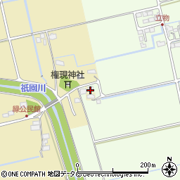 佐賀県小城市立物557-1周辺の地図