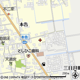 佐賀県小城市本告560-1周辺の地図