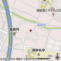 福岡県久留米市高良内町2563周辺の地図