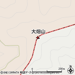 大畑山周辺の地図