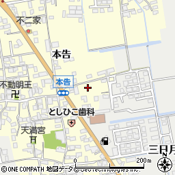 佐賀県小城市本告568-1周辺の地図