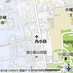 佐賀県小城市西小路218周辺の地図