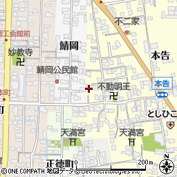 佐賀県小城市本告852-2周辺の地図