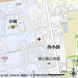 佐賀県小城市西小路267周辺の地図