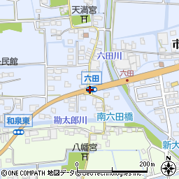 六田周辺の地図