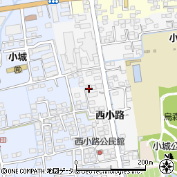 佐賀県小城市西小路221周辺の地図