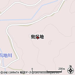 高知県高岡郡四万十町奥呉地周辺の地図