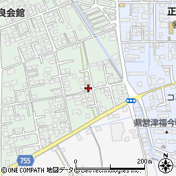 福岡県久留米市津福本町1686周辺の地図