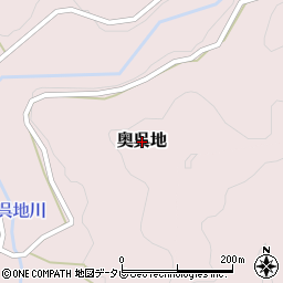 高知県四万十町（高岡郡）奥呉地周辺の地図