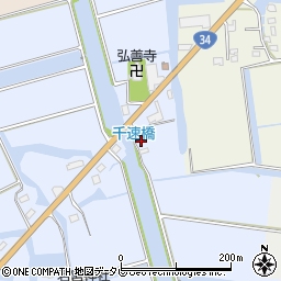 佐賀県神埼市神埼町姉川1349周辺の地図