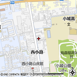 佐賀県小城市西小路222周辺の地図