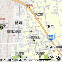 佐賀県小城市本告864-2周辺の地図